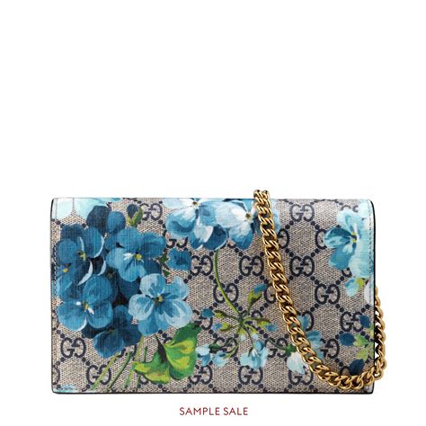 gucci blooms chain wallet|Gucci interlocking wallet on chain.